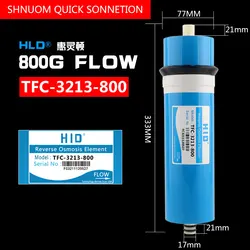 800G Flow RO Membrane Reverse Osmosis System Commercial HID FTC-3213-800 Gallon Filter Element Currency Water Purifier Cartridge