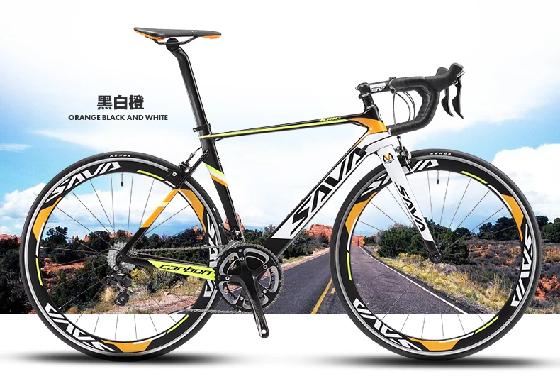 Original X-Front brand full carbon fibre road bike 18 20 22 speed 700cc*23C racing bicicleta light black yellow bicycle