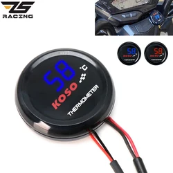 ZS Racing Universal  Koso 0°C-120°C Motorcycle Thermometer Instruments Water Temp Temperature Digital Display Gauge Meter