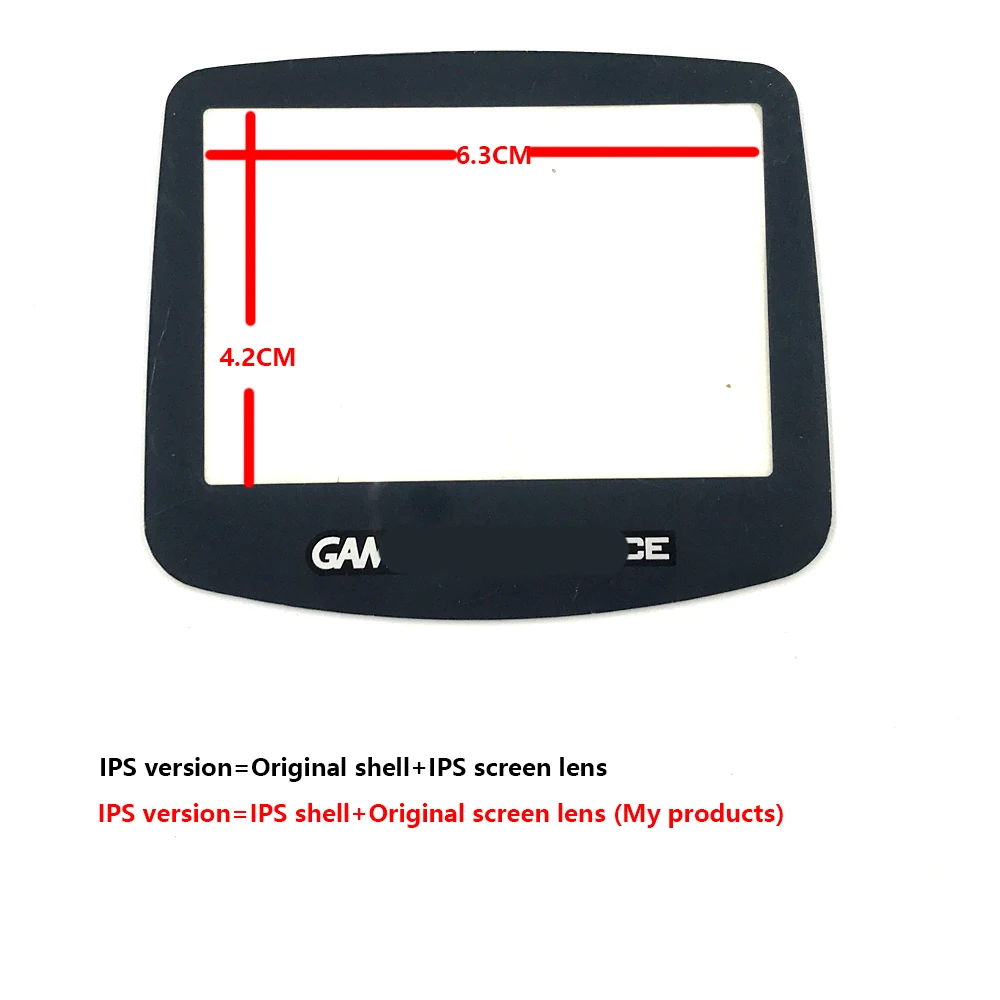 Больше стилей белых экранных линз для Game Boy Advance GBA защитный чехол