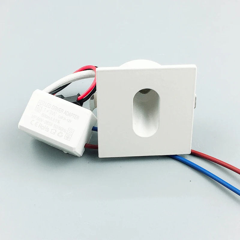 알루미늄 현대 간단한 LED 계단 조명 AC85-265V 1W 3W 벽 마운트 계단 배경 최근 계단 단계 통로 램프