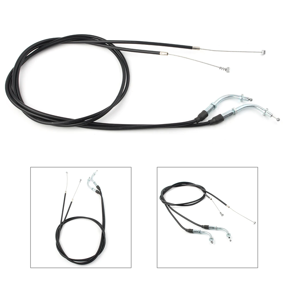 1Pair 130CM Motorcycle Throttle Cable Line Wire For Harley Sportster XL 883 1200 XL883 XL1200 Custom Nightster Roadster