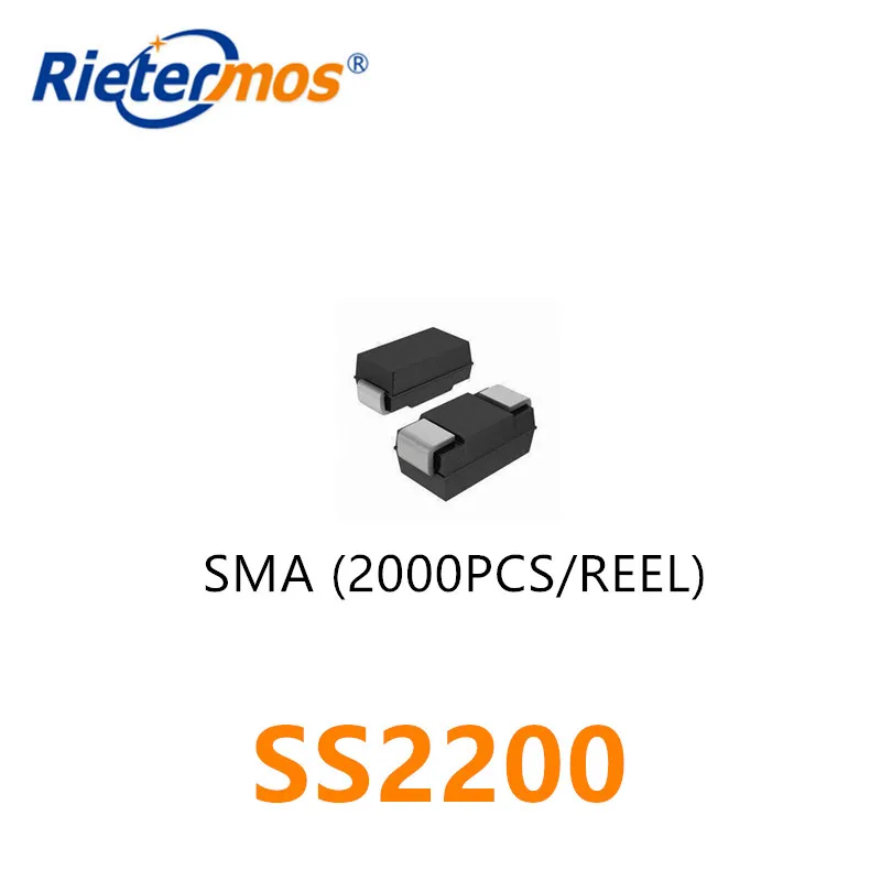 2A SS2200 200V SMA 2000ชิ้น DO-214AC ผลิตในประเทศจีน