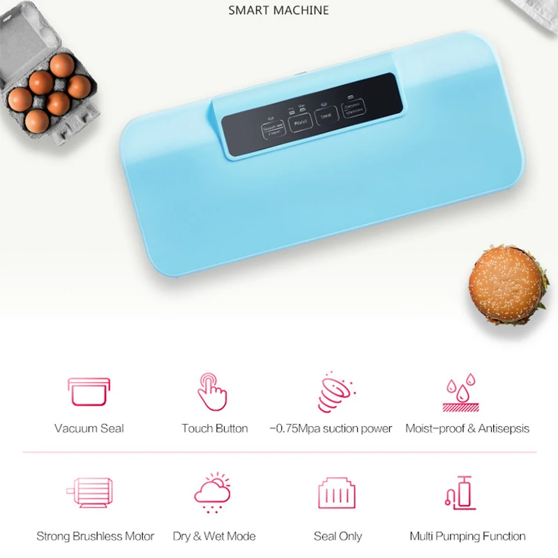 Бытовая Машина для запайки для сухой и влажной уборки общего с резак Автоматическая домашняя утварь вакуумная упаковочная машина для запай...