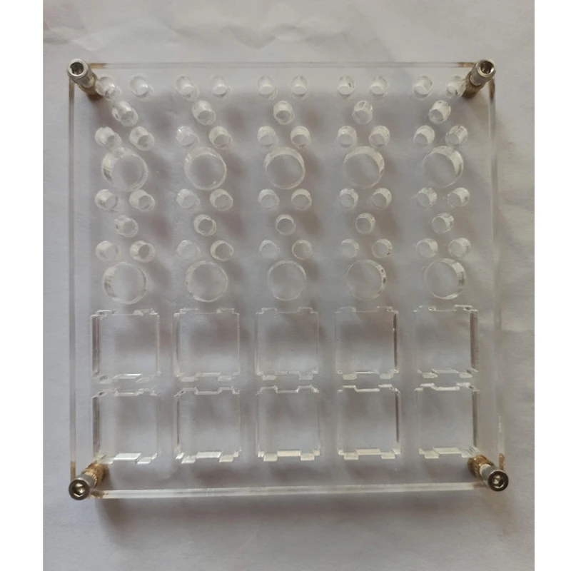 Scheda 2 in 1 per interruttore di lubrificazione tastiera meccanica interruttore Tester Base strumento fai da te stazione di Modding lubrificante acrilico a doppio strato