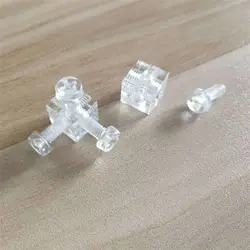 Plexiglass Transparent Acrylic Six Sided Fixed Block Connection Crystal Nut Chassis Components for Electric Stoves Square Dishes