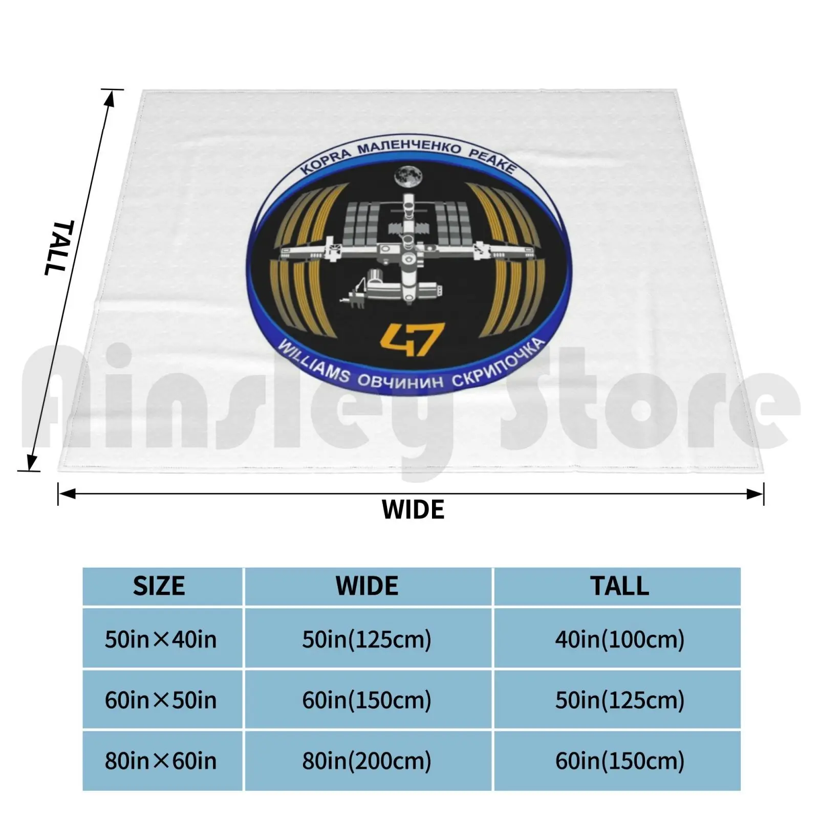 Expedition 47 Patch Blanket Fashion Custom Esa Roscosmos Iss Station Expedition 40 Expedition 39 European Space