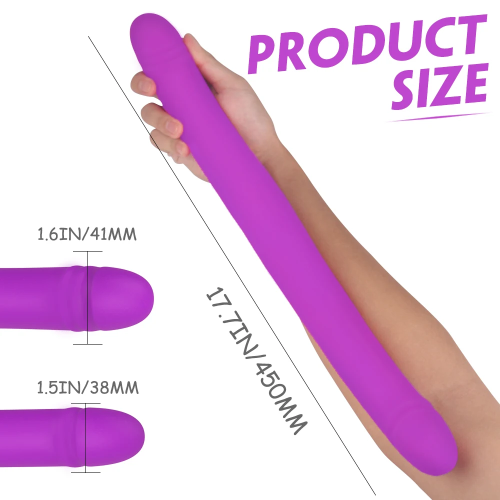 Super Long Dildo Vibrator for Women Strapless Strapon Vibrator for Lesbian Double Penetration Dildo Sex Shop for Couple Vibrator