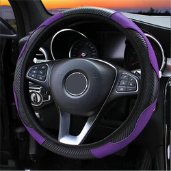 leather Car Steering Wheel Cover For Hyundai I10 I20 I30 I40 Kona Solaris IX35 IX25 IX20 Accent Santa Tucson Auto Accessories