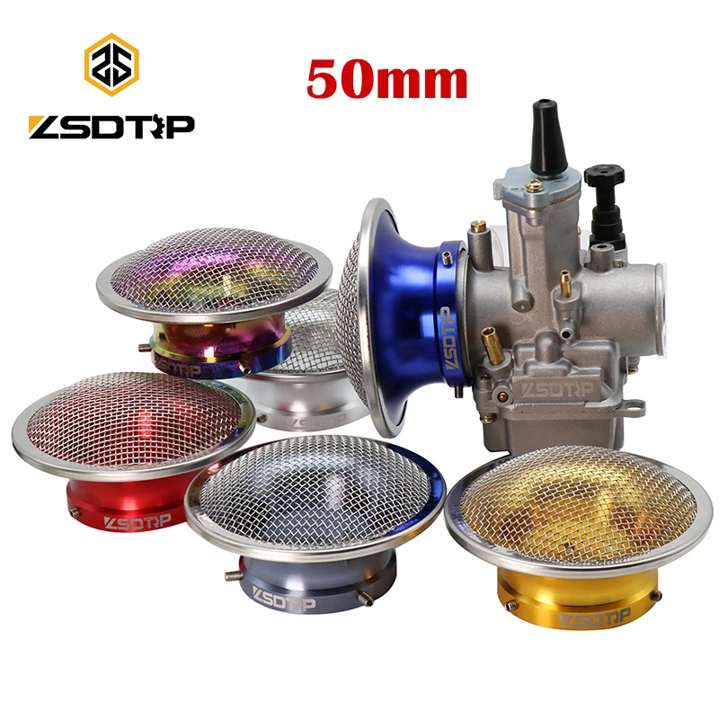 ZSDTRP 50mm Motorcycle Air Filter Wind Horn Cup Universal Compatible for PWK21/24/26/28/30mm PE28/30mm Carburetor