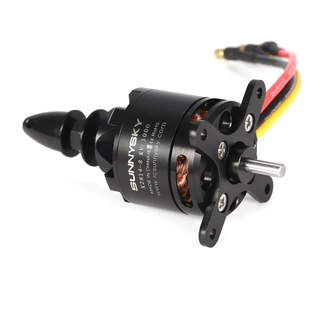 1PC  Original SUNNYSKY X2814 900KV 1000KV 1100KV 1250KV External Rotor Brushless Motor for RC 3D fixed-wing Aircraft  Airplanes