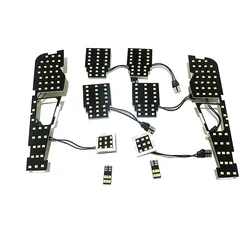 July King 6000K LED Car Interior Reading Lights Compatible with Toyota Alphard Vellfire 30# Series 2015-2023, 10 pcs/set