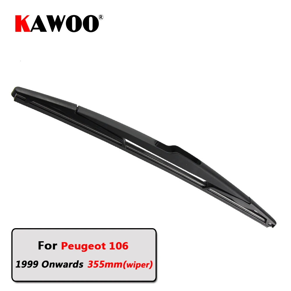 KAWOO Car Rear Wiper Blade Blades Back Window Wipers Arm For Peugeot 106 Hatchback (1999 Onwards) 355mm Auto Windscreen Blade