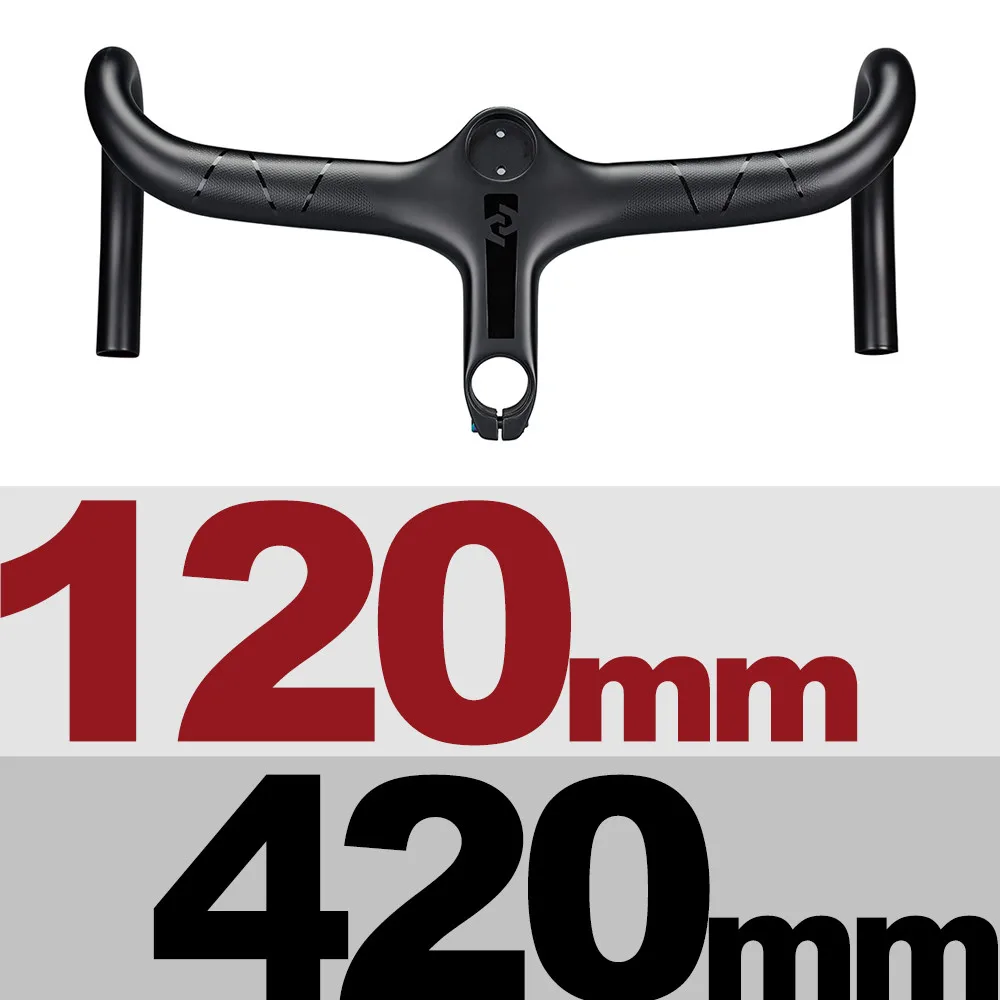 OG-EVKIN Carbon Road Geïntegreerd Stuur 28.6mm Carbon Stuurhouder Voor Racefiets Stuur Fiets Onderdelen