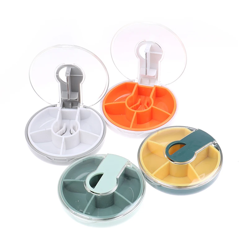 1Pcs Portable Mini Pill Cutter Splitter Divide Storage Case Medicine Cut Compartment Box Holder Pill Splitters