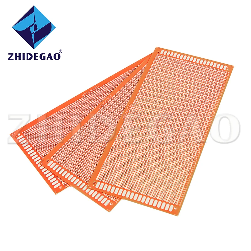 ZHIDEGAO 10x22cm DIY Single Side  Prototype Paper PCB Universal  Experimental Bakelite Copper Plate Circuirt Board Yellow