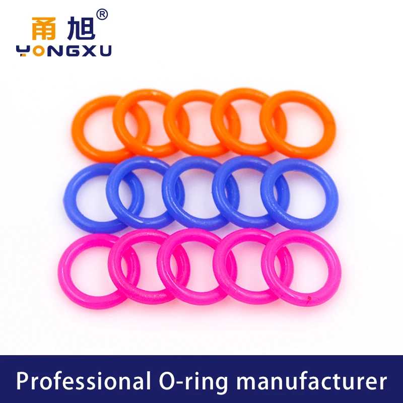 50PCS/Lot Multicolor Silicon Rubber O-Ring Silicone/VMQ Thickness CS1.9mm OD5/6/7/8/9/10*1.9mm O Ring Seal Rubber Gasket Ring