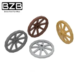 BZB MOC 4489 Wagon Wheel Creative High-tech Building Block Model Kids Toys DIY Brick Parts Best Gifts