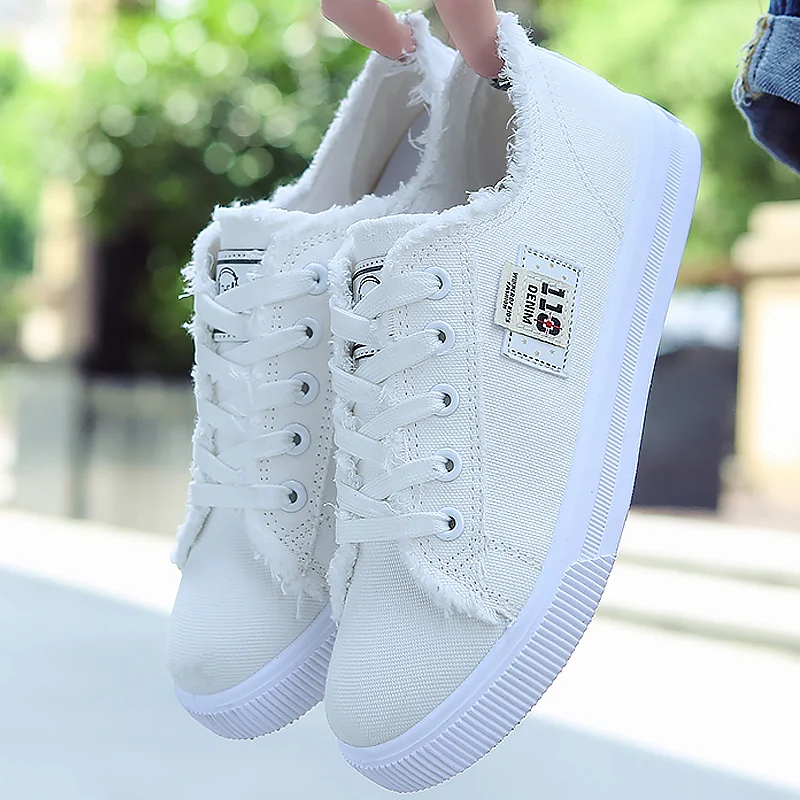 Women's Casual Canvas Shoes, New Canvas Shoes in Spring and Autumn, with Lace, Casual, Women, Shoes, Basket, Women