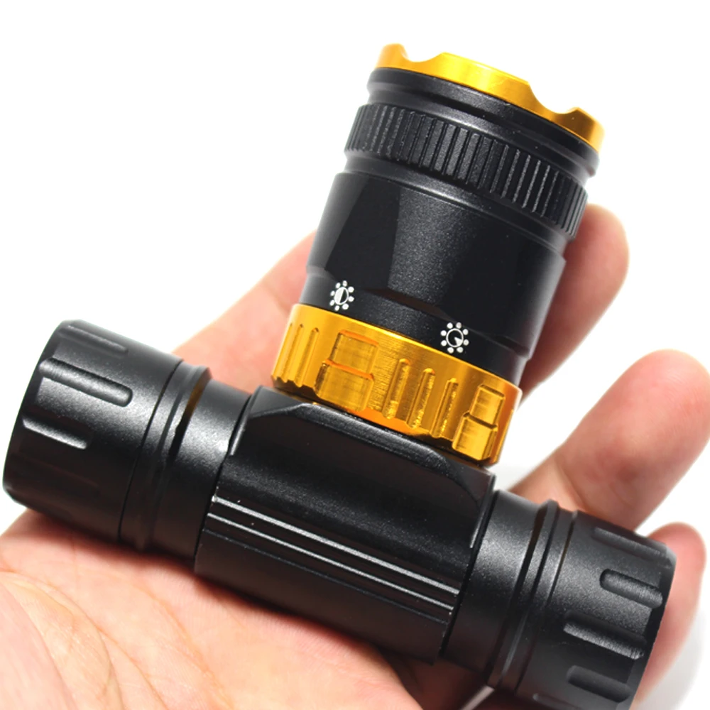 5-Mode Dive Headlight 18650 swiming Diver Diving LED Scuba Diving Headlamp IPx6 Underwater work Fishing Headlight