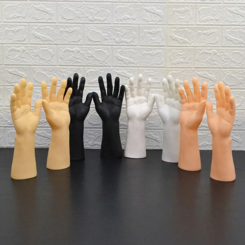 One Pair Realistic Male Mannequin Dummy Hands,Manikin Hand For Gloves