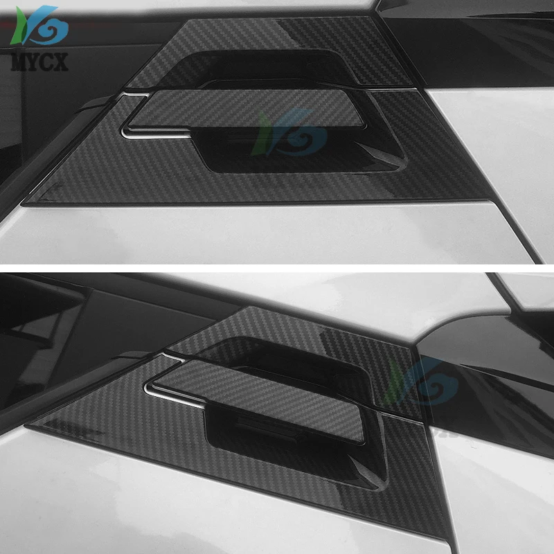 

For Toyota C-HR CHR 2017-2020 2021 Door Handle Bowl Cover ABS Chrome Carbon Fiber Outside Handle Cover For CHR Exterior