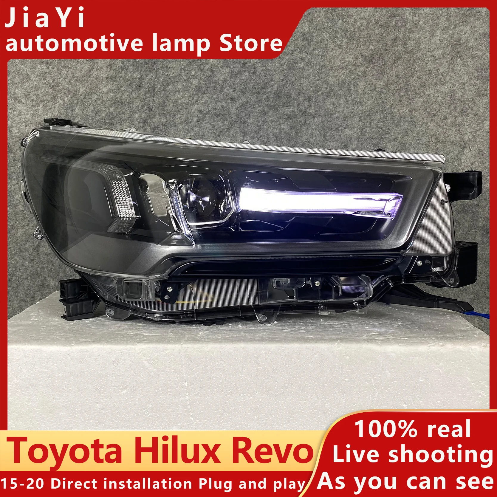 Car Styling dla  HILUX REVO reflektory 20-21 HILUX REVO LED reflektor LED DRL lampa czołowa LED martwa wiązka światła drog