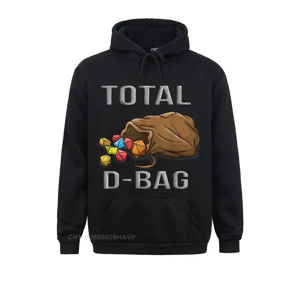 Fashionable Total D-Bag Funny Dice Bag DM D1 D8 D4 D12 Tabletop Gaming Crazy Sweatshirts Men Hoodies Men Hoods NEW YEAR DAY