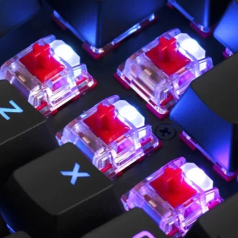 HyperX – clavier de jeu mécanique, avec interrupteur rouge et bleu, en alliage Kingston, axe Tactile linéaire, personnalisable, à monter soi-même