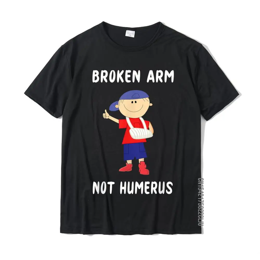 Funny Little Boy Broken Arm T-Shirt Get Well Tee For Kids Fitness Tight Tops Tees For Men Cotton Top T-Shirts Casual