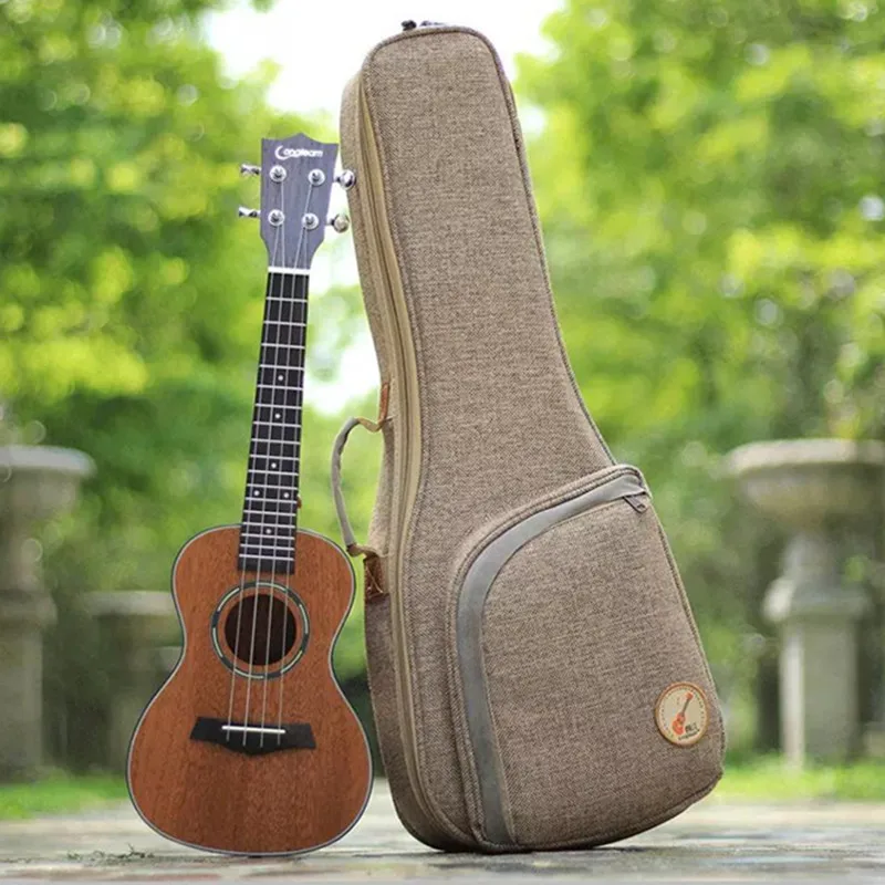 

Ukulele Bag Case Thicken 20 MM Soprano Concert Tenor Backpack Handbag 21 23 26 Inch Ukelele Mini Guitar Accessories Parts Gig