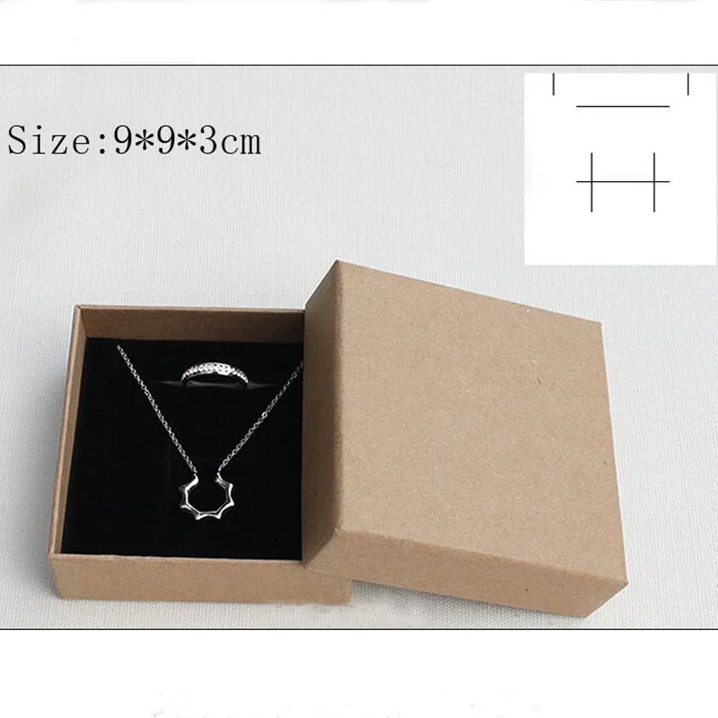 

Boxes For Jewelry Square 9*9*3cm Necklace Pendant Carrying Cases Ring Earring Boxes Jewelry Boxes Gifts Storage Packaging Cases