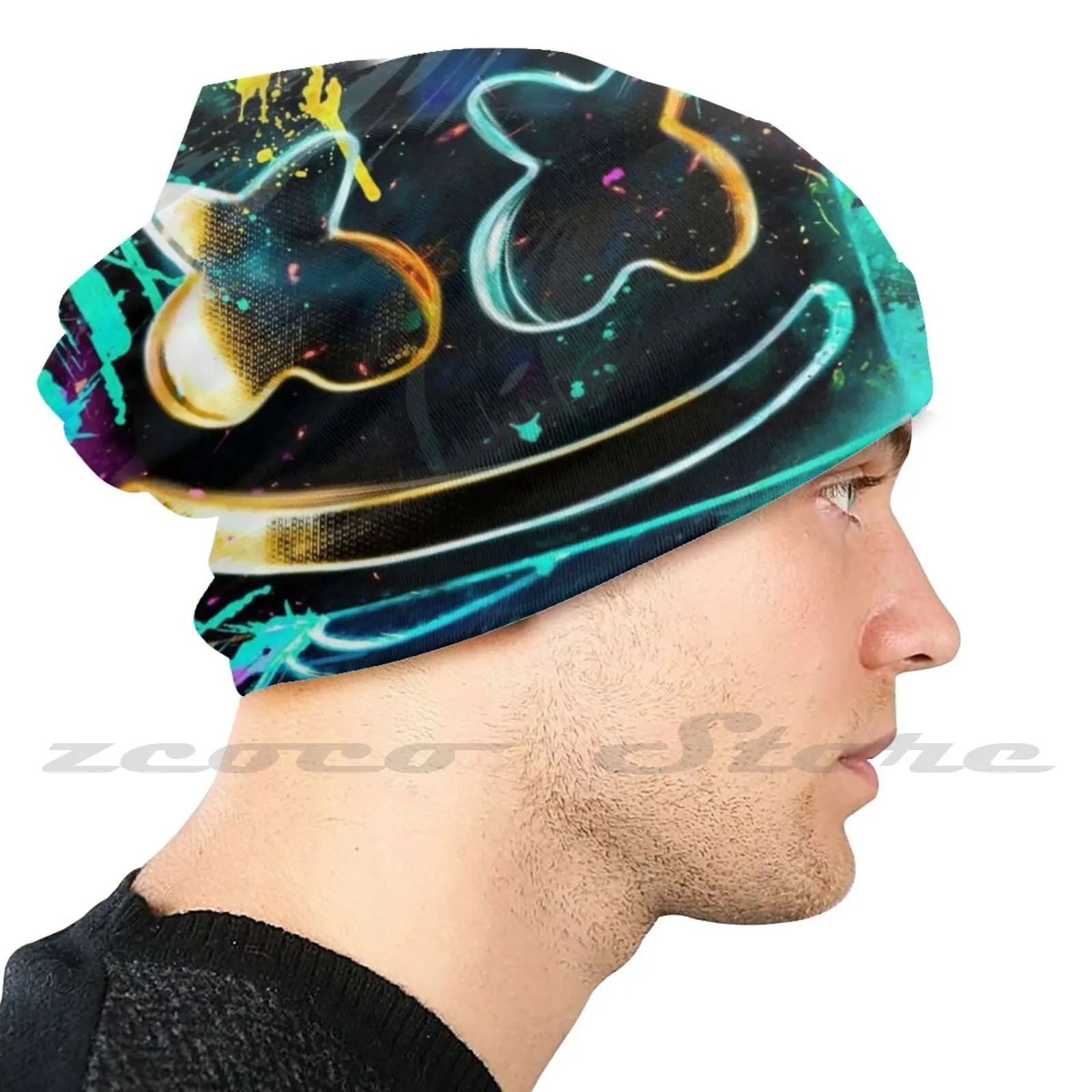 Dj Abstract Mask Adult Child Washable Pm2.5 Filter Logo Creativity Music Fans Selina Gomez Abstract Design Performance Artist