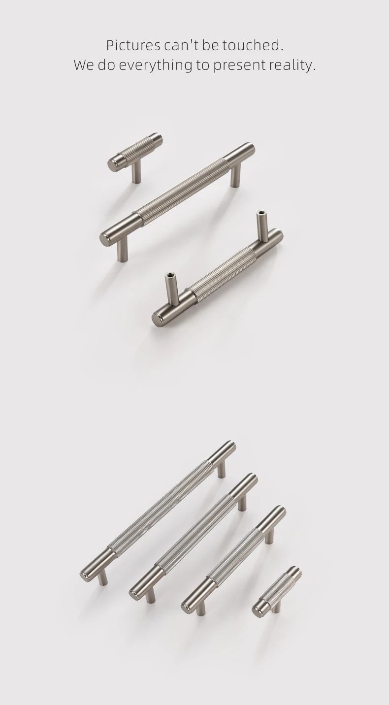 Dooroom Messing-Möbelgriffe, gebürstete Nickel-Silber-Griffe, Schrank-, Kommoden-, Schubladenknöpfe, Großhandel erhältlich – Detail 9