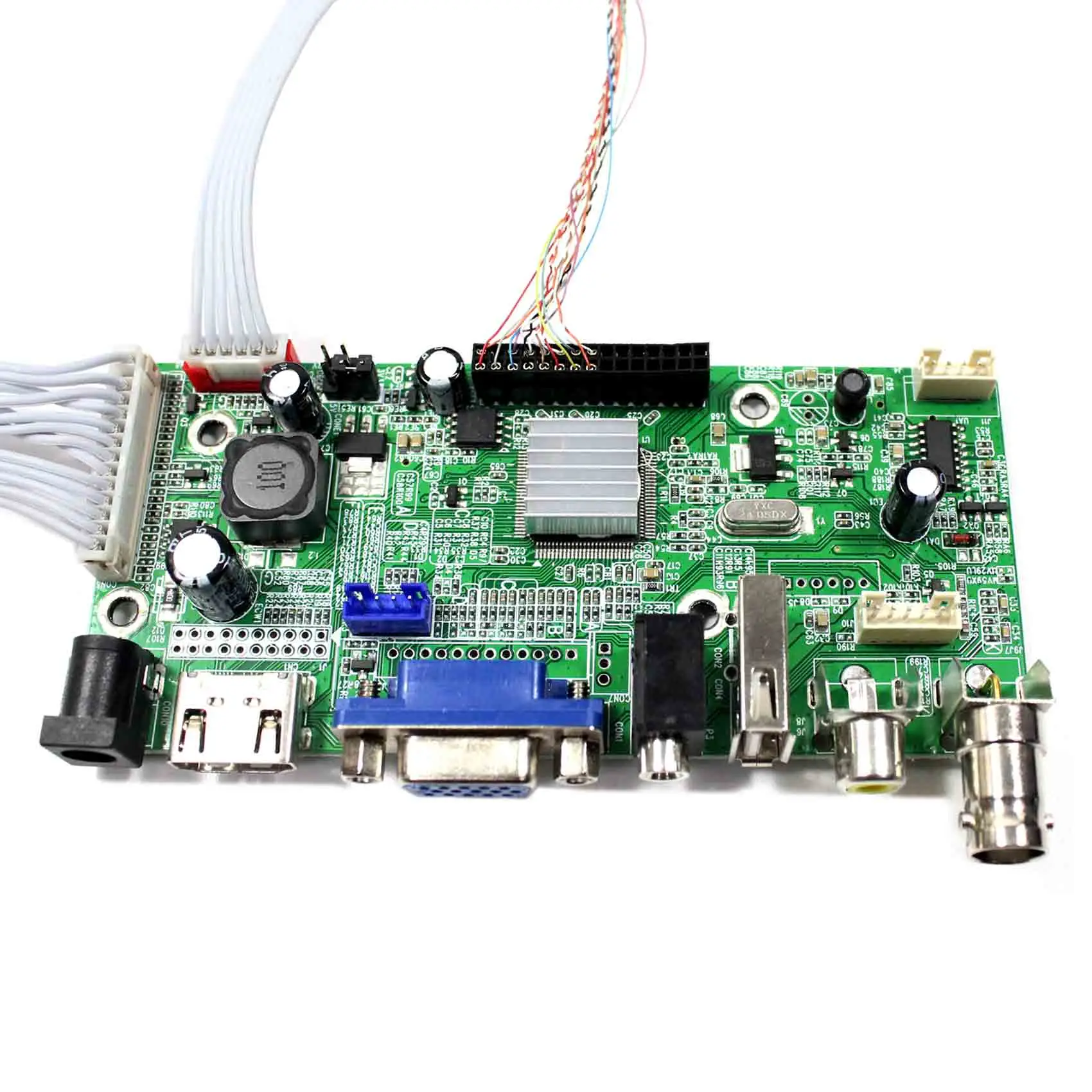 Tela lcd ips de 10.4 polegadas, 1024x768, funciona com hd mi + vga + av + usb, placa de controle