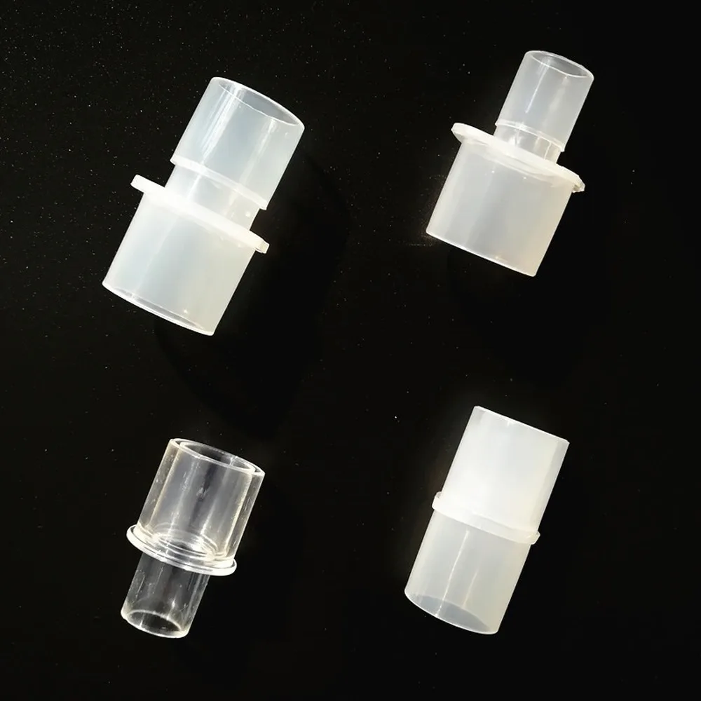 Cpap Adapter Straight Connector Breathing Anesthesia Pipeline 15mm to 22mm Plastic Connector PP Material 10mm