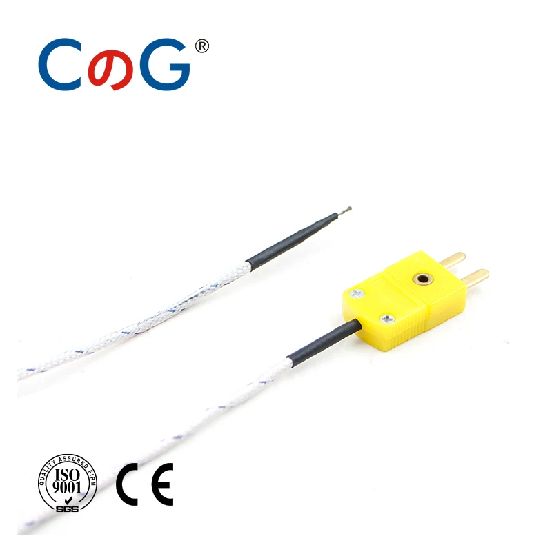 Medidor de temperatura de cable de 1M, 2m, 3m y 5m de longitud, conector de prueba tipo K, Sensor de termopar, probador de sonda, uso de línea a WRN-01B, CG TM-902C