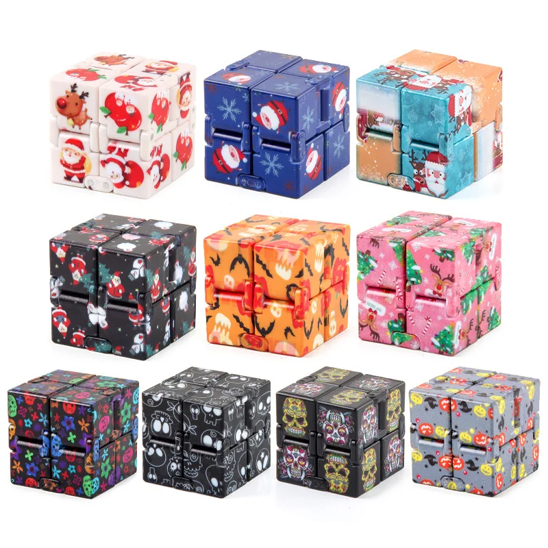 Anti Stress Infinity Magic Cube Autism Adult Decompression Toy New Christmas Shape Children Puzzle Square Fingertip Cube