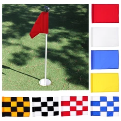 Bandera de Golf, bandera verde de Putting, práctica de patio trasero, Bandera de copa de poste de agujero de Golf, bandera verde de nailon, accesorios de Golf