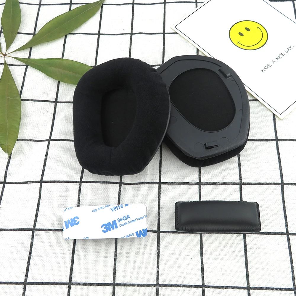 Yhcouldin almofada para fones de ouvido, capa de substituição de almofada de fone de ouvido em veludo para sennheiser h175 hdr185 dhr165 hdr195