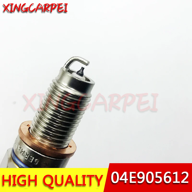 4pcs 04E905612 IRIDIUM Spark Plug for Audi A1 A3 Q3 for VW Volkswagen Beetle Golf Jetta Polo Santana 0241145515 04E 905 612 B C