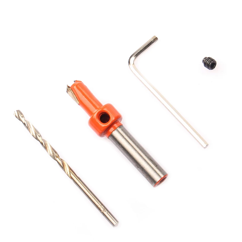 HEDA 1PC Step Drill Taper Hole Tapping Screw Alloy drill bit DIY Supplies Head Shank Woodworking tools Countersink Installation