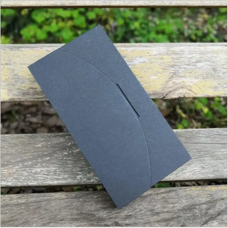 50pcs New Style Envelope phone case box packaging black kraft cardbaord gift box postcard invitation card envelope paper bag