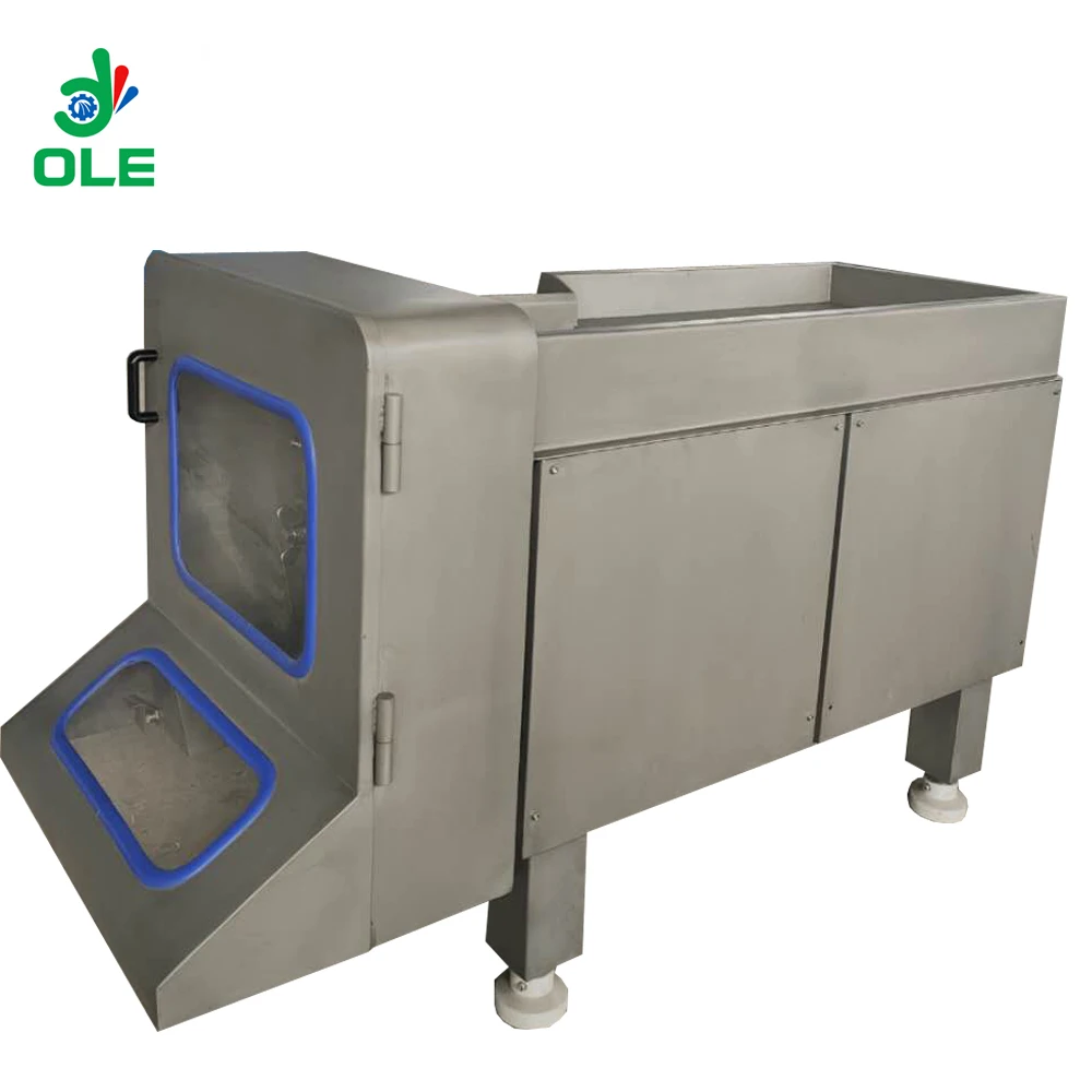 500-600kg/h Beef Cubes Cutter Machine Hydraulic Meat Dicer Cube Cutting Machine