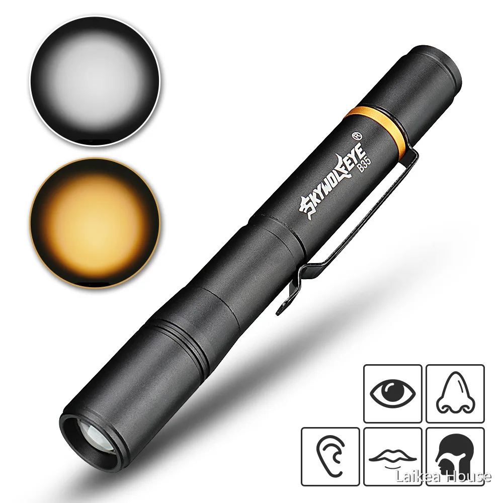 Emergency Medical Flashlight Mini LED First Aid Pen Light Professional Torch Lamp Flashlight Doctor Nurse Pen Lighting