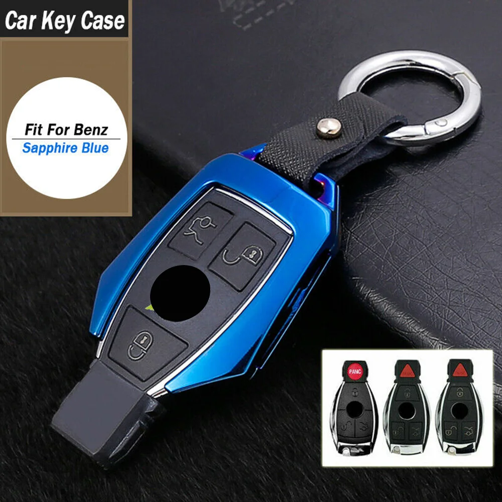 Zinc Alloy Smart Remote Car Key Fob Case Cover Holder Protector Accessories Keychain For Benz C E S G Class CLA CLS CLK GLA