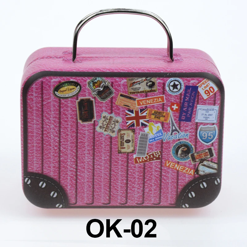 Private Label Eyelash Packaging Box High Quality 25mm Mink Eyelashes Packing Case Suitcase Styles Box for Wholesale