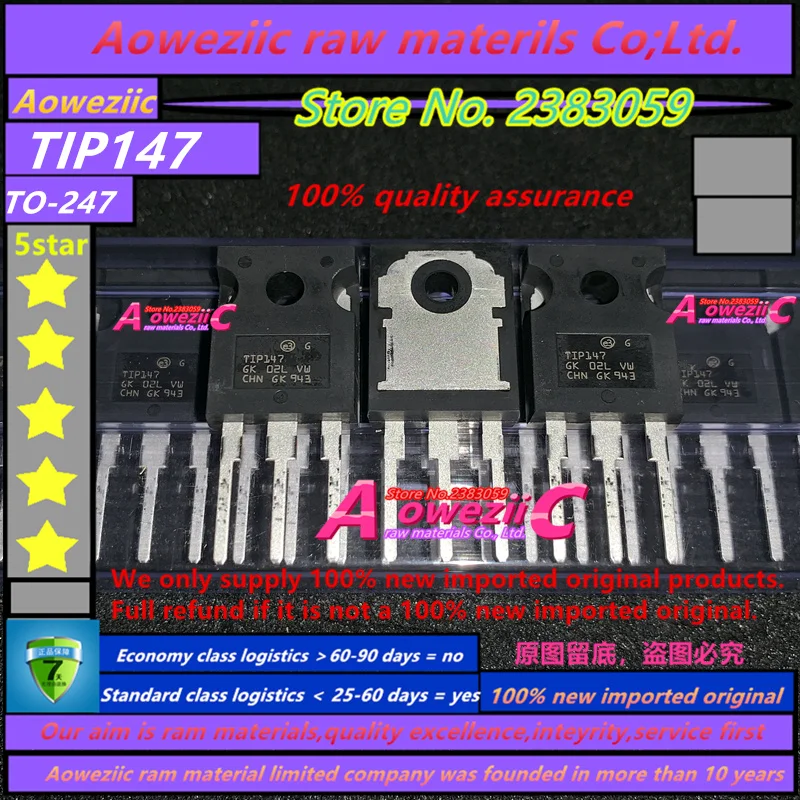 Aoweziic 2021 + 100 ٪ جديد المستوردة الأصلي TIP142 TIP147 TO-247 NPN دارلينغتون الترانزستور ثنائي القطب