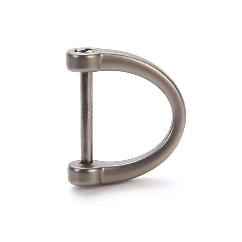 Horseshoe Clasp Metal Car Key Ring Anti-Lost Zinc Alloy D-Type Buckle Metal Hardware Accessories Simple Practical Small Gift