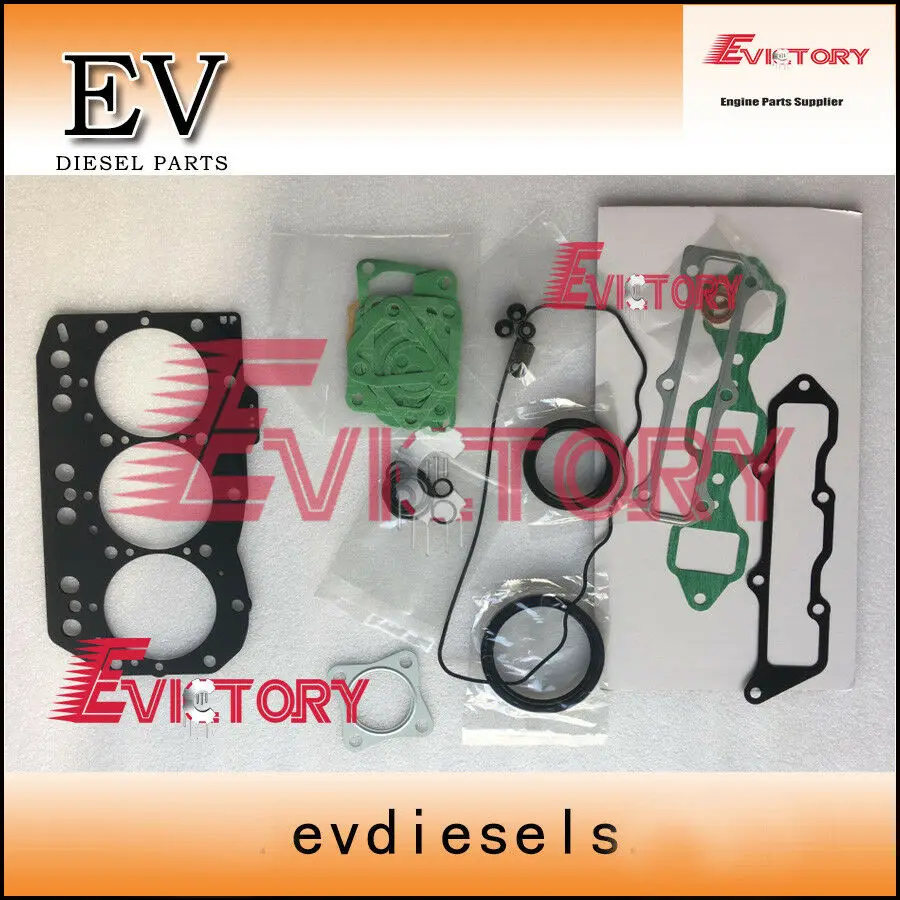 For yanmar 3TNV82 3TNV82A engine overhaul gasket kit+crankshaft con rod bearing